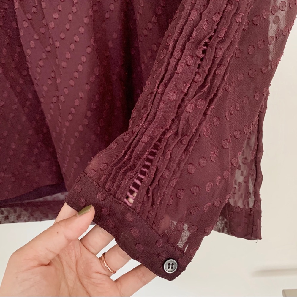 Madewell quarter sleeve blouse - Picture 4 of 6